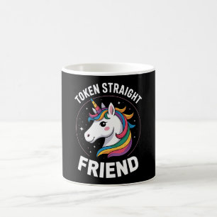 Mug Jeton Ami Droit Licorne Gay Fierté LGBTQ Allié