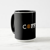 Mug Jeton de CAFÉ bon pour un noir (Devant gauche)