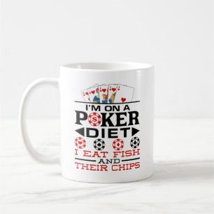 Mug Jetons de régime de poker drôle disant