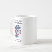 Mug Jets de combat Patriotique Rouge Blanc Bleu (Devant gauche)