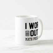 Mug J'Étudie Les Problèmes Mathématiques (Devant droit)