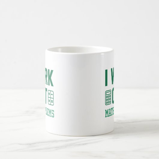 Mug J'Étudie Les Problèmes Mathématiques (Centre)