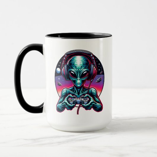 Mug Jeu Alien Extraterrestrial en cours (Gauche)