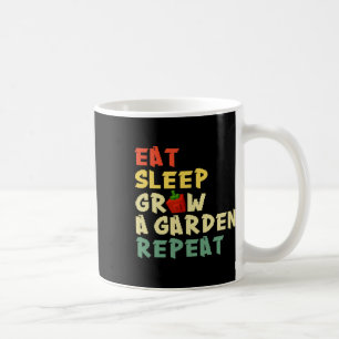 Mug Jeu amusant Manger Dormir Cultiver un jardin Répét