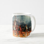 Mug Jeu De Basketball vintage, Joueurs De Basketball (Devant droit)