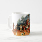 Mug Jeu De Basketball vintage, Joueurs De Basketball (Devant gauche)