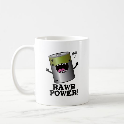 Mug Jeu de batterie Rawy Power Funny (Gauche)