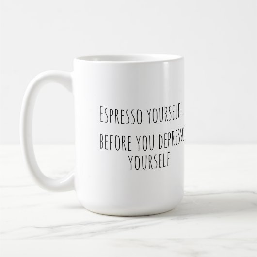 Mug Jeu de café humoristique (Gauche)