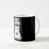 Mug Jeu de chat Ne regardez pas le chat trop drôle (Devant droit)