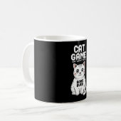 Mug Jeu de chat Ne regardez pas le chat trop drôle (Devant gauche)