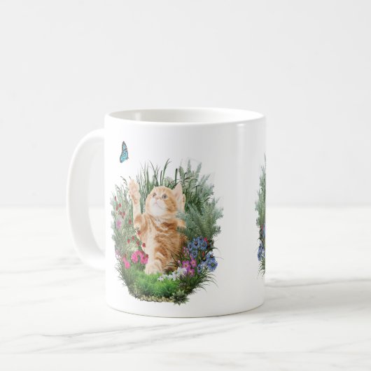 Mug Jeu de chaton au gingembre (Devant gauche)