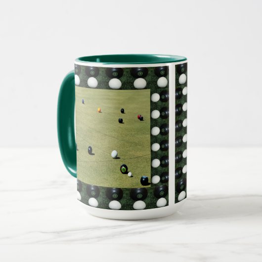 Mug Jeu De Concours De Bowls Avec Bowls Edging, (Devant gauche)