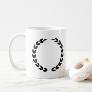 Mug Jeu de couronne de laurier noir Victoire classique