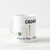 Mug Jeu de Croquet avec dicton (Devant gauche)
