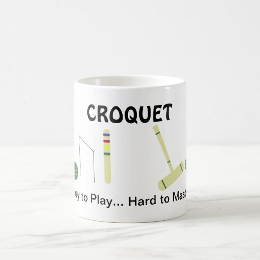 Mug Jeu de Croquet avec dicton (Centre)