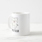 Mug Jeu de dent amusant de l'ours molaire (Devant gauche)