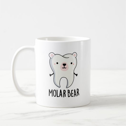 Mug Jeu de dent amusant de l'ours molaire (Gauche)
