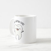 Mug Jeu de dent foncé dans mignon amusant (Devant gauche)