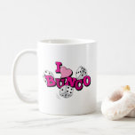 Mug Jeu de dés Bunco<br><div class="desc">Bunco commence avec un rouleau de dés! Quel visuel amusant pour une soirée de jeu préférée. Décorez les faveurs du bunco ou les nappes pour la nuit de la fille !</div>