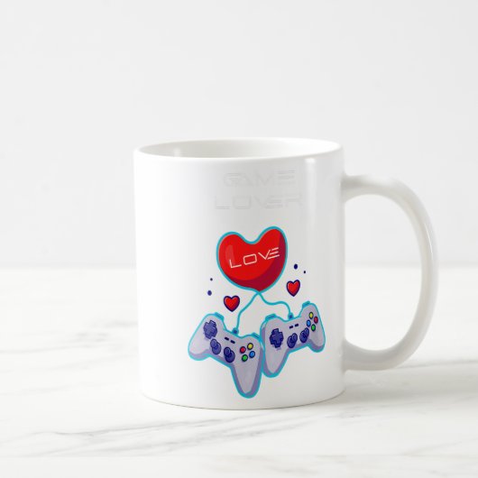 Mug Jeu de femmes Couple Amour Gamepad Coeur Humour Th (Droite)