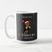 Mug Jeu de Fêtes de Chien de Noël Terrier-Pacifique (Gauche)