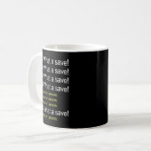 Mug Jeu de fusées Quel Conversation de sauvegarde désa (Devant gauche)