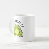 Mug Jeu de grenouille de l'oeuf Croak-ey drôle (Devant gauche)
