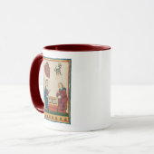 Mug Jeu de jacquet, Art médiéval du XIVe siècle (Devant gauche)