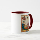 Mug Jeu de jacquet, Art médiéval du XIVe siècle (Devant droit)