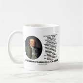 Mug Jeu de la citation de Benjamin Franklin de (Gauche)