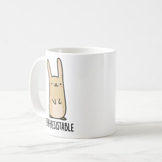 Mug Jeu de lapin lapin drôle résistant à l'oreille (Devant gauche)