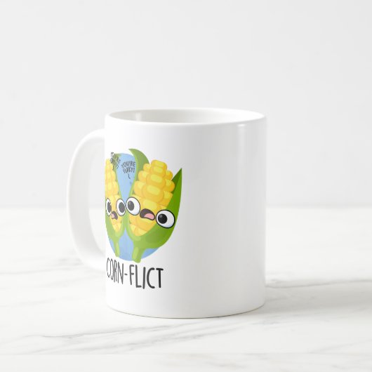 Mug Jeu de maïs amusant (Devant gauche)