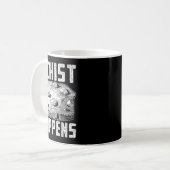 Mug Jeu de mots sur la science des roches pour les gee (Devant gauche)