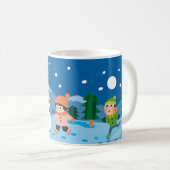 Mug Jeu de neige au clair de lune (Devant droit)