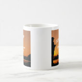 Mug Jeu de pêche Coucher de soleil Retraité pêcheur ca (Centre)