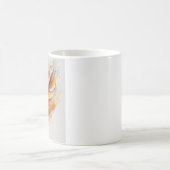 Mug Jeu De Peintures Feuilles Modernes Abstraites, Feu (Centre)