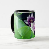 Mug Jeu de photos florales Nénuphars roses (Devant gauche)