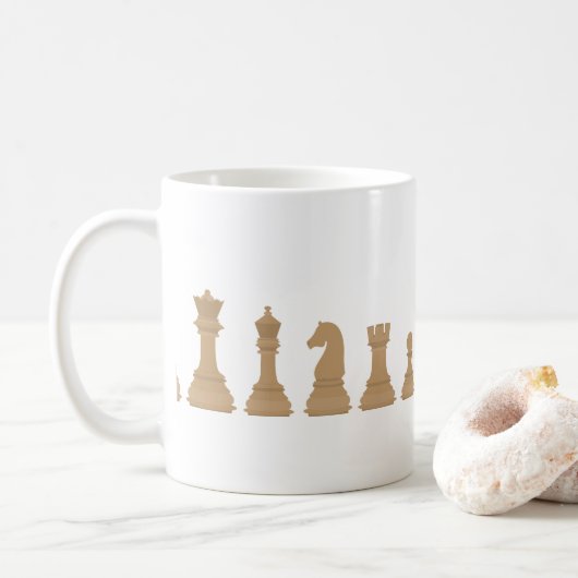 Mug Jeu de plateau d'échecs (Avec donut)