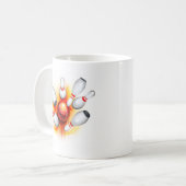 Mug Jeu de quilles (vue du haut) (Devant gauche)