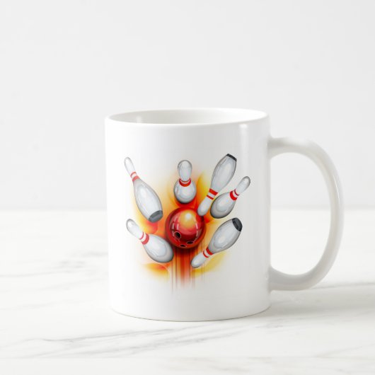 Mug Jeu de quilles (vue du haut) (Droite)