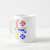 Mug Jeu de société de classique de Ludo (Devant gauche)