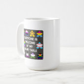 Mug Jeu de société inclusif Meeples Drapeau de la fier (Devant gauche)
