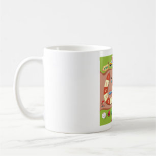 Mug Jeu de société piste de course colorée pour enfant