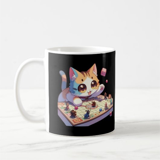 Mug Jeu de société Table de lancer de dés de chat (Gauche)