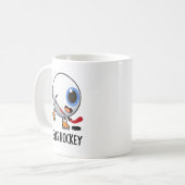 Mug Jeu de sport de hockey sur glace amusant (Devant gauche)