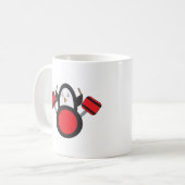 Mug Jeu de tambours à pingouin (Devant gauche)