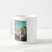Mug Jeu d'échecs cajun drôle de dessin animé (Devant gauche)