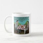 Mug Jeu d'échecs cajun drôle de dessin animé (Gauche)