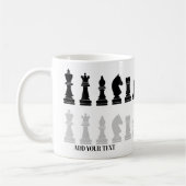 Mug Jeu d'échecs moderne personnalisé (Gauche)