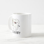 Mug Jeu Dentaire Dentaire Blessé Dent (Devant gauche)